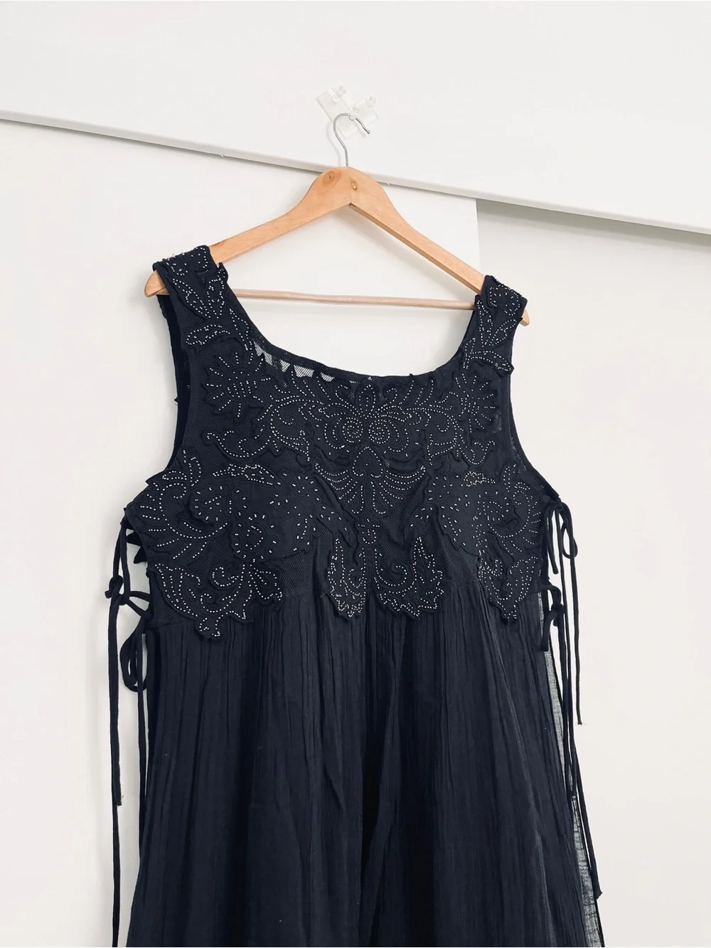 NWOT Free People Pacha Maxi Beaded Top Size Large
